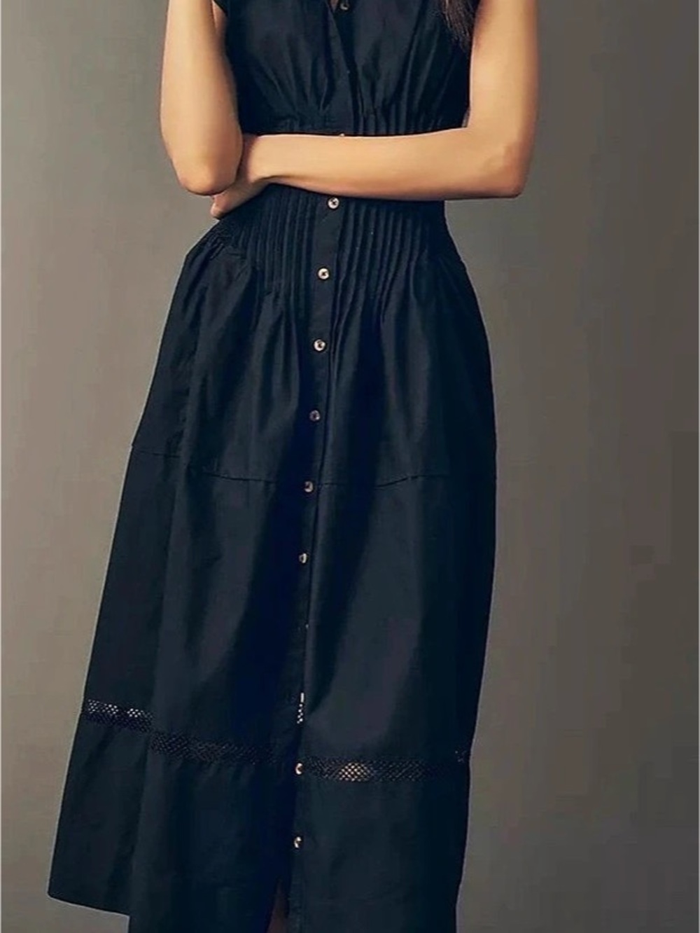 ⭐️New Maeve 100% Cotton Waisted Midi Shirtdress